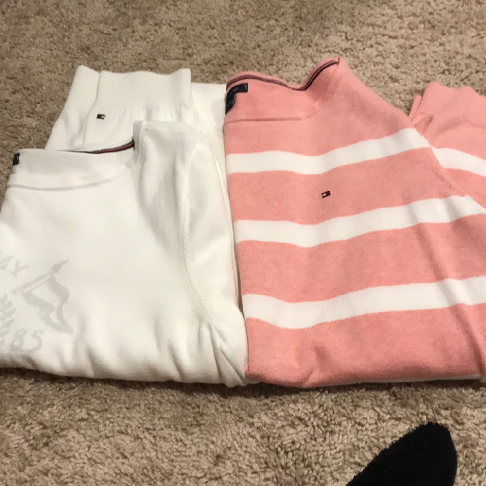 Tommy Hilfiger women’s size XL x-large boat neck sweaters, set of 2